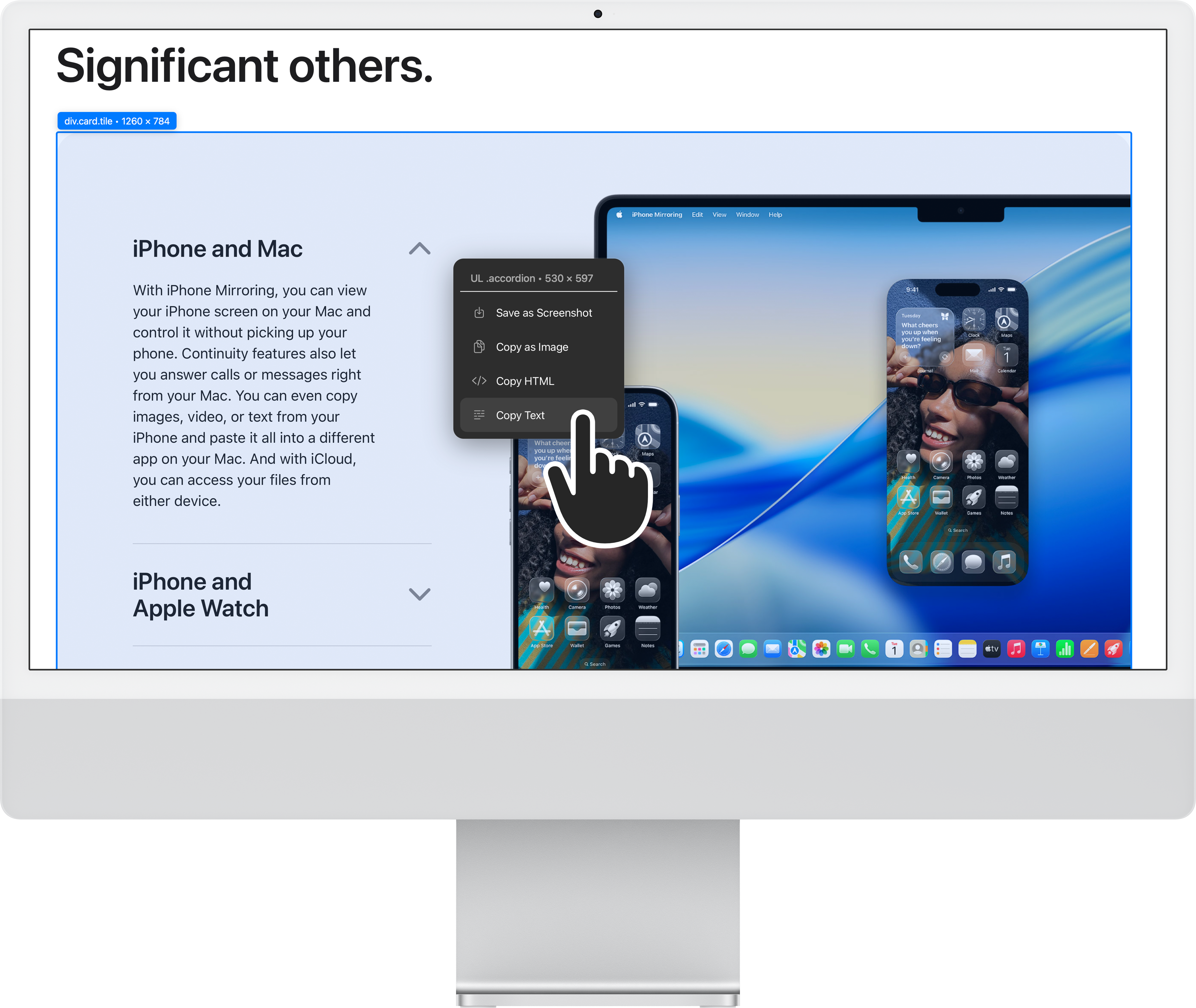 Choose capture option